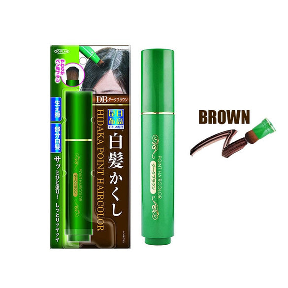 Natural Herb White Hair Cover Pen Long-Lasting Black Brown Temporary Hair Dye Cream Mild Fast One-off Hair Color Pen