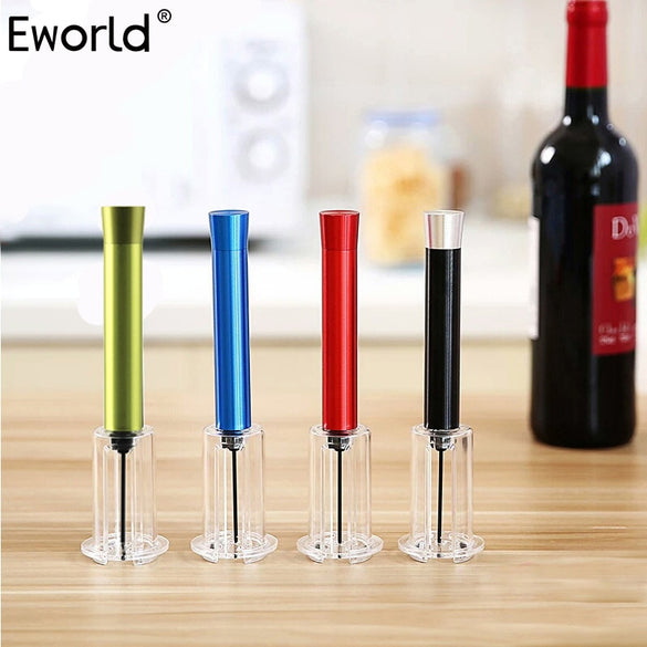 Eworld Durable Red Wine Opener Aluminum Tube Air Pump Pressure Popper Bottle Pump Corkscrew Cork Out Tool Kitchen Bar Supplie
