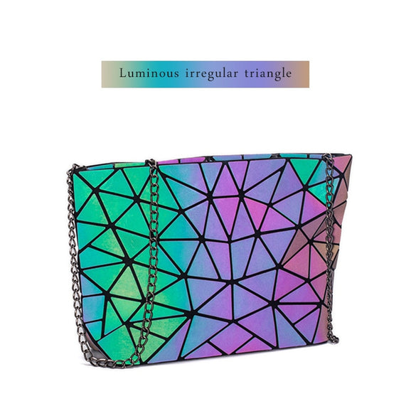 DIOMO Messenger Bag Women's Chain Bag 2020 Fashion Luminous Geometric Sling Bag Sac Femme Shoulder Strap Female Bolsas Feminina