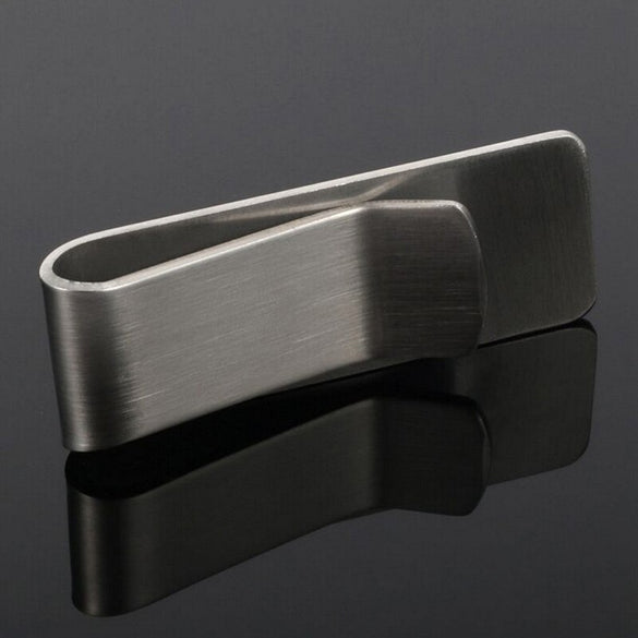 1PC Stainless Steel Metal Money Clip Fashion Simple Silver Dollar Cash Clamp Holder High Quality Wallet clip for Men Women