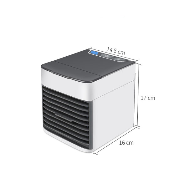 Home Mini Air Conditioner Portable Air Cooler 7 Colors LED USB Personal Space Cooler Fan Air Cooling Fan Rechargeable Fan Desk