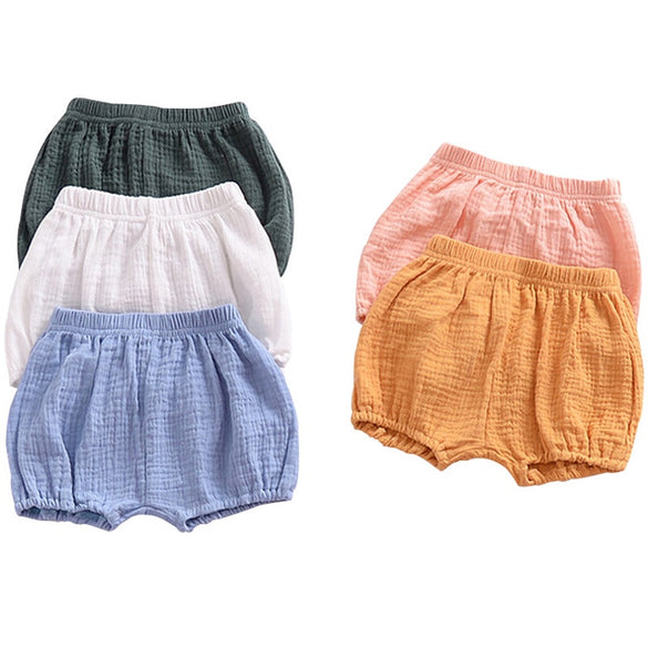 2020 Baby Girls BOYS Summer Shorts Linen Cotton Kids Outfits Children Clothing Newborn Comfortable Toddler PP Pants Infant 0-4Y