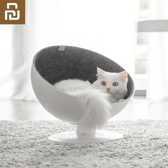 Youpin Rotating Interactive Cat Boss Cat Nest Fiber Lining Simple and Beautiful Comfortable Nest for Cat Boss