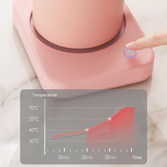 New Smart Thermostatic Coaster Cup Heater for Coffee Milk Tea Cocoa Water Juice Office Home Mug Constant Temperature Warmer Pad