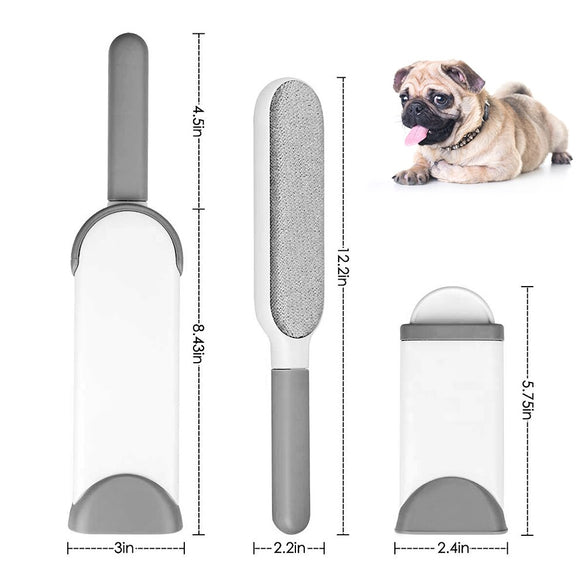 Dog Comb Tool Pet Hair Remover Brush Dog Cat Fur Brush Base Double-Side Home Furniture Sofa Clothes Cleaning Lint Brush