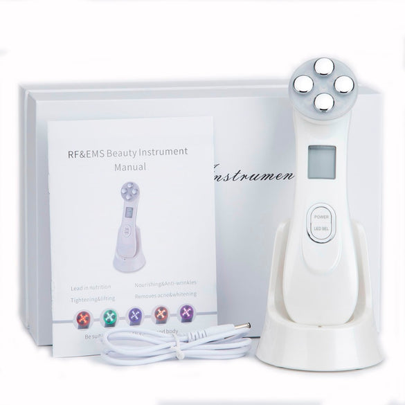 Mesotherapy Electroporation RF Radio Frequency Facial LED Photon Skin Care Device Face Lifting Tighten Wrinkle Removal Eye Care