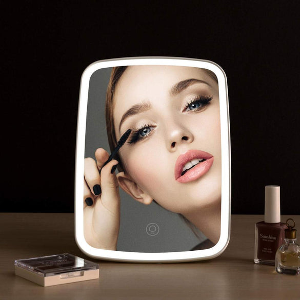 Original Youpin Jordan judy Intelligent portable makeup mirror desktop led light portable folding light mirror dormitory desktop
