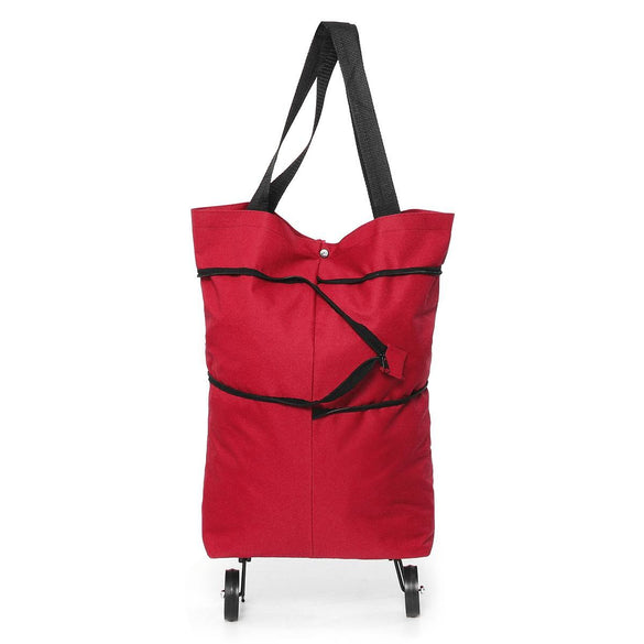 Osmond FoldiShopping Bag Shopping Cart On Wheels Bag Small Pull Cart Women Buy Vegetables Bag Shopping Organizer Tug Package 5.0