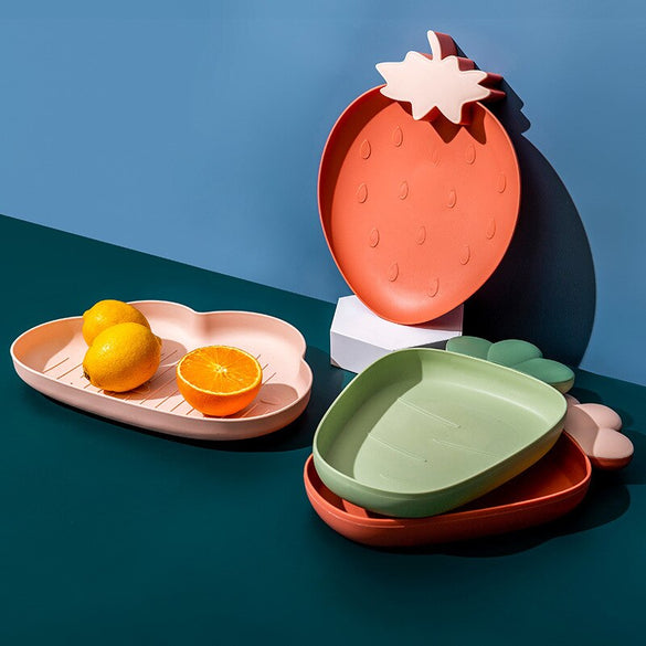 Plastic fruit plate Nordic simple creative dried fruit plate living room melon nuts snacks candy storage plate Dropshipping