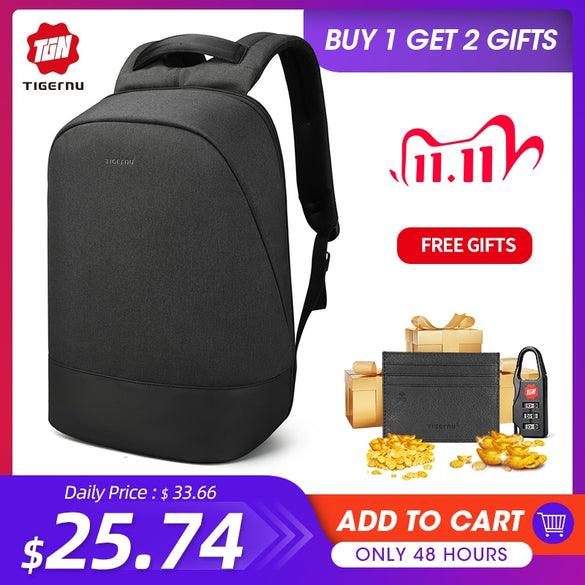 Tigernu 15.6"Laptop USB Charging Waterproof Anti Theft Women Backpack School Travel Backpack Female Casual Bagpacks For Women