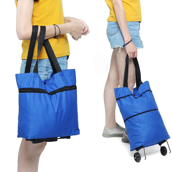 Osmond FoldiShopping Bag Shopping Cart On Wheels Bag Small Pull Cart Women Buy Vegetables Bag Shopping Organizer Tug Package 5.0