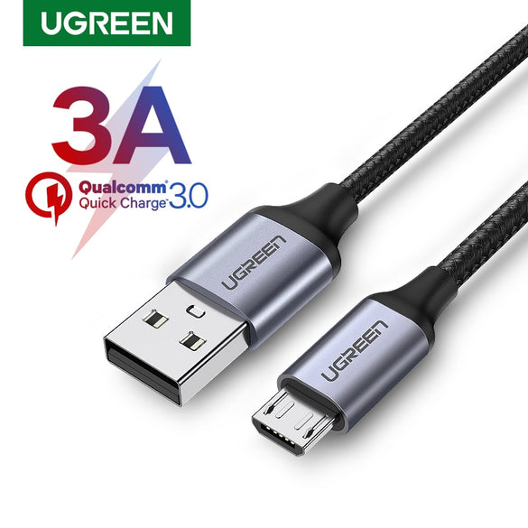 Ugreen Micro USB Cable Charger for Samsung Galaxy S7 S6 Fast Charging Mobile Phone Charger Cord for Xiaomi Tablet USB Cable Wire