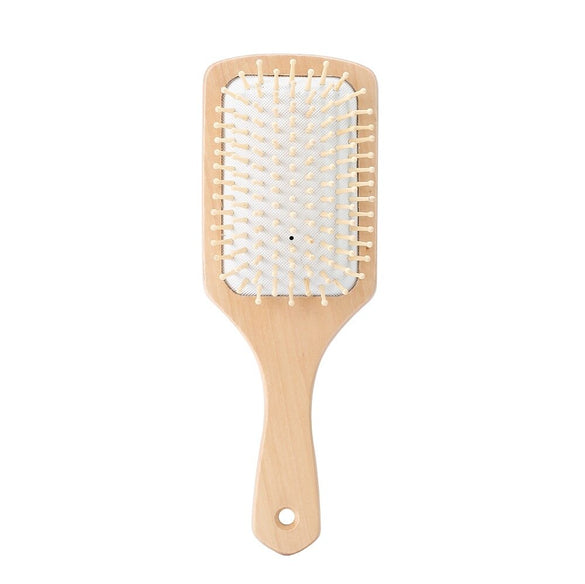 Wood Hair Comb Professional Healthy Paddle Cushion Hair Loss Massage Brush Hairbrush Comb Scalp Hair Care Healthy Bamboo Comb