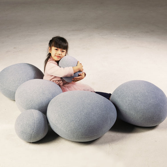 Creative 3D Cobblestone Pillow Stuffed Throw Cushion Bed Sofa Seat Decorative  Cushion Throw Pillow Kids Plush Toy