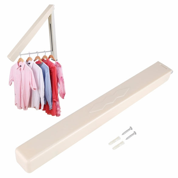 Folding Retractable Indoor Wall Hangers for Clothes Organizer Waterproof Clothes Towel Drying Rack Home Storage Hangers