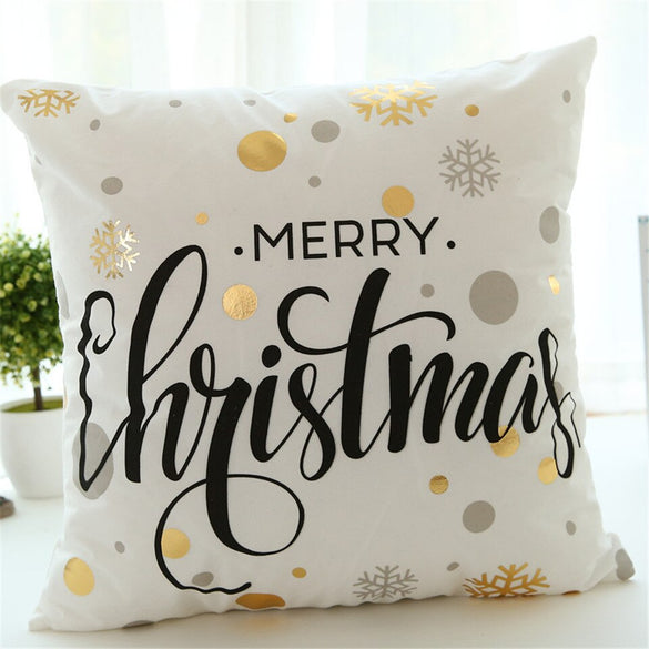 BeddingOutlet Bronzing Cushion Cover Christmas Throw Pillow Cover Decorative Pillow Case Sofa Car Seat Cover Pillowcase Dropship
