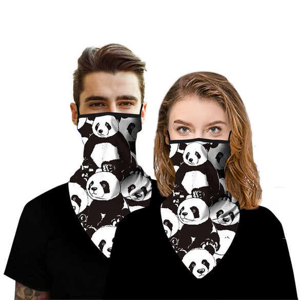 1PC Printing Style Multi-function Magic Scarf Half Face Mask Neck Cover Scarf Anti-UV Cycling Bandana Outdoor Sports Headwear