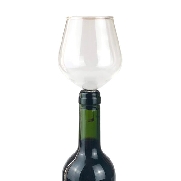 Drinking Directly from Bottle Clear Wine Glass Goblet Champagne Cup Barware Wine Easy To Clean For Home Office Kitchen Outdoors