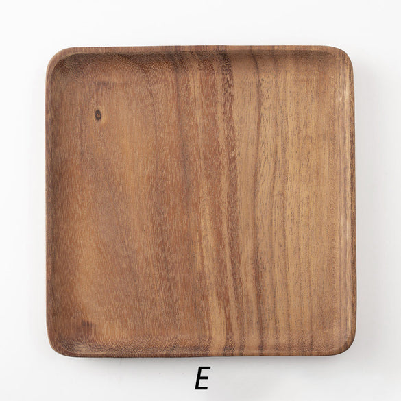 Square Acacia Wood Serving Plate