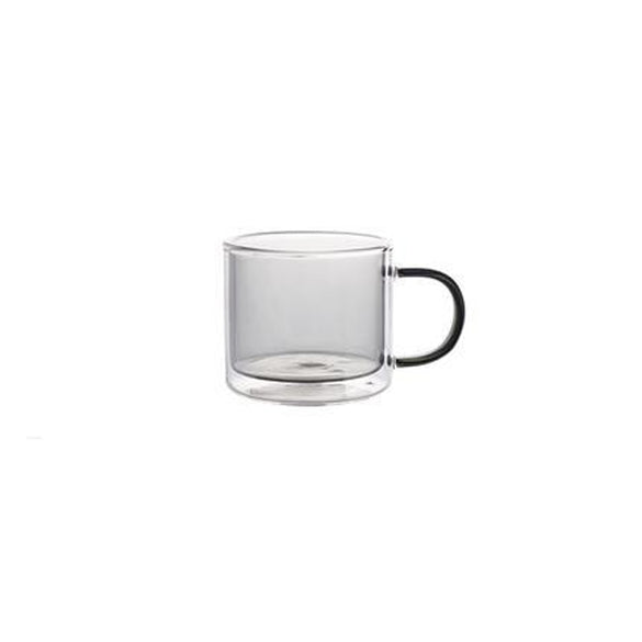 Color transparent glass coffee cup high borosilicate with handle oatmeal breakfast cup heat-resistant tea cup home coffee cup