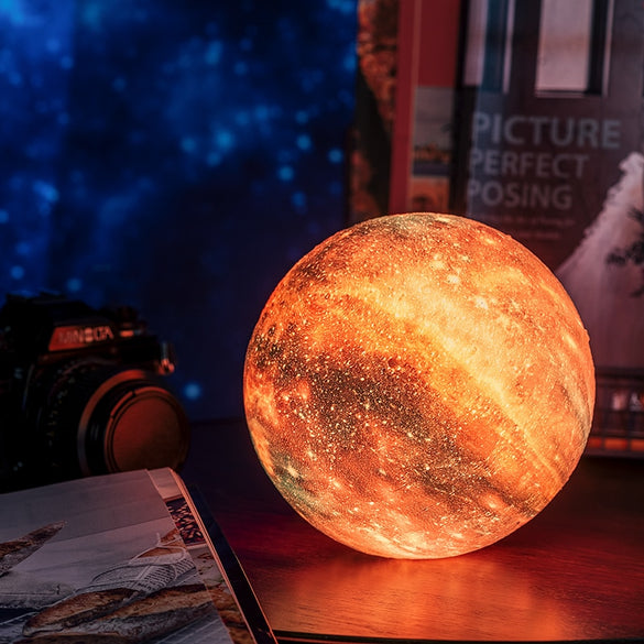 Dropship New Arrival 3D Print Star Moon Lamp Colorful Change Touch Home Decor Creative Gift Usb Led Night Light Galaxy Lamp