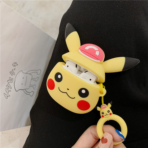 Funny Cartoon For Apple Airpods Case Protective Cover Cute Bluetooth Earphone Case Soft Silicone Headset Cases Bag For Airpod 2