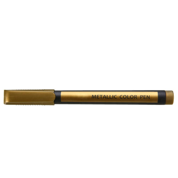 1Pc Metallic Paint Marker Pens Metallic Sheen Glitter Calligraphy Arts DIY 12 Colors Optional For Paper Cardstock Rock Mayitr
