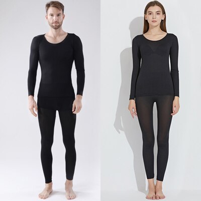 Jerrinut Thermal Underwear For WomenMen Winter Warm Long Johns Women's Thermal Underwear Set Thermo Underwear For MaleFemale