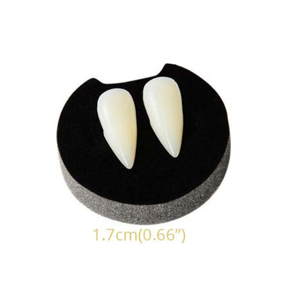 1 Pairs Vampire Teeth Fangs Dentures Props Halloween Costume Props False Teeth Solid Glue Denture Adhesive Halloween Party Decor