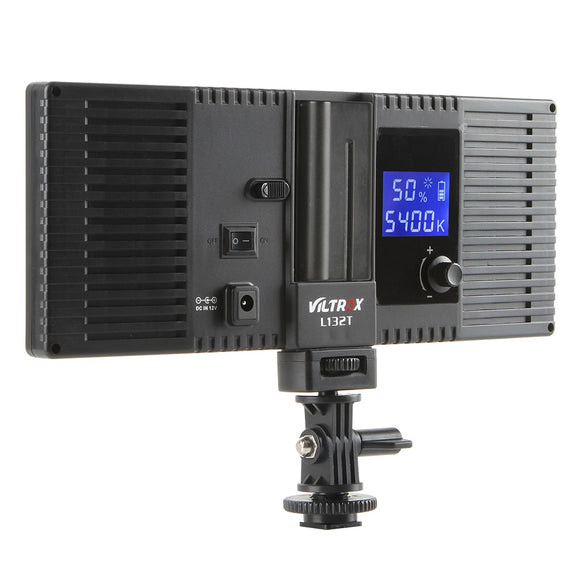 Viltrox L132T LED Video Light Ultra Thin LCD Bi-Color & Dimmable DSLR Studio LED Light Lamp Panel for Camera DV Camcorder
