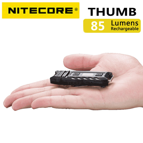 100% Original Factory Price Nitecore Thumb 120 Degrees Tiltable USB Rechargeable Worklight