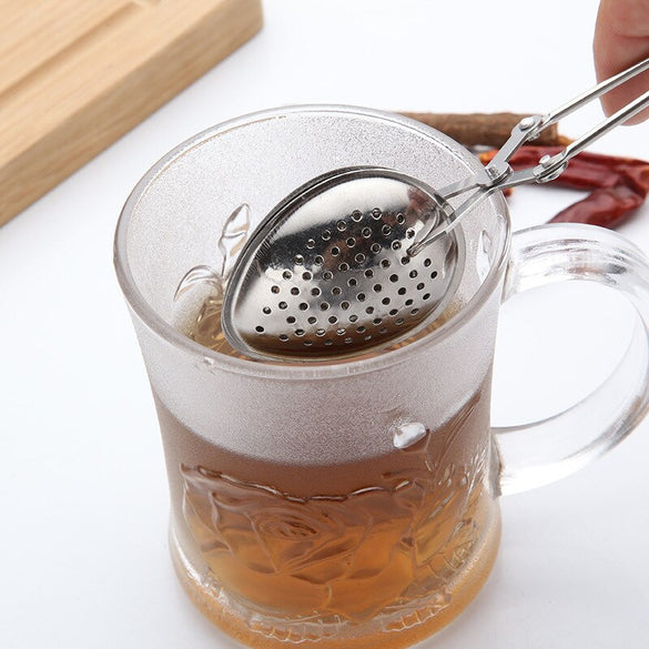 Tea Strainer Stainless Steel Handle Tea Ball Kitchen Gadget Coffee Herb Spice Filter Diffuser Tea Infuser